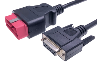 16PIN OBD Cable OBDII J1962 Male Connector to Open Plug Wire OBD Diagnostic Extension Cable 150g Voltage 12V/24V 12V/24V