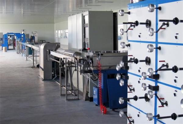 Siemens Motor Fiber Optic Cable Production Line 600MPM Optic Fiber Buffering Machine