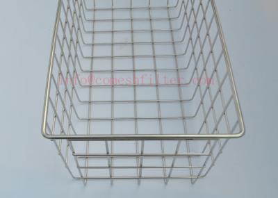 316 l Sterilization Trays Stainless Steel Basket For Surgical Instruments Medical Grade