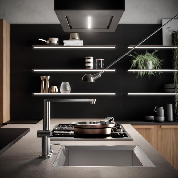 Smart Complete Set Armários de Melamina Fornecedores de Madeira Personalizada Despensa Armazém de Cozinha de Design Moderno Villa