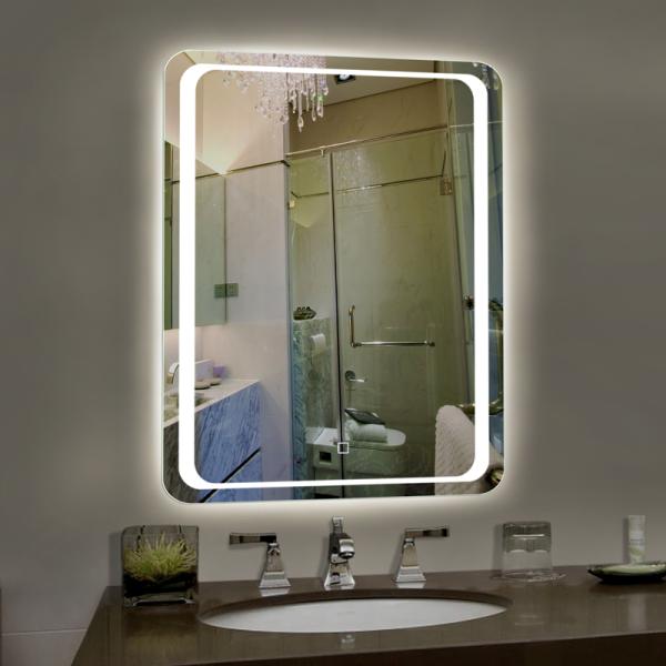 Sheraton Hotel Silver Bathroom Vanity Wall Mirrors Customized 4mm 5mm 6mm