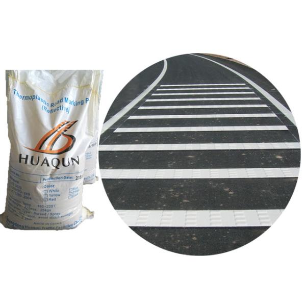 Pintura termoplástica de marcado de carretera de color blanco y amarillo Bolsa de 25 kg