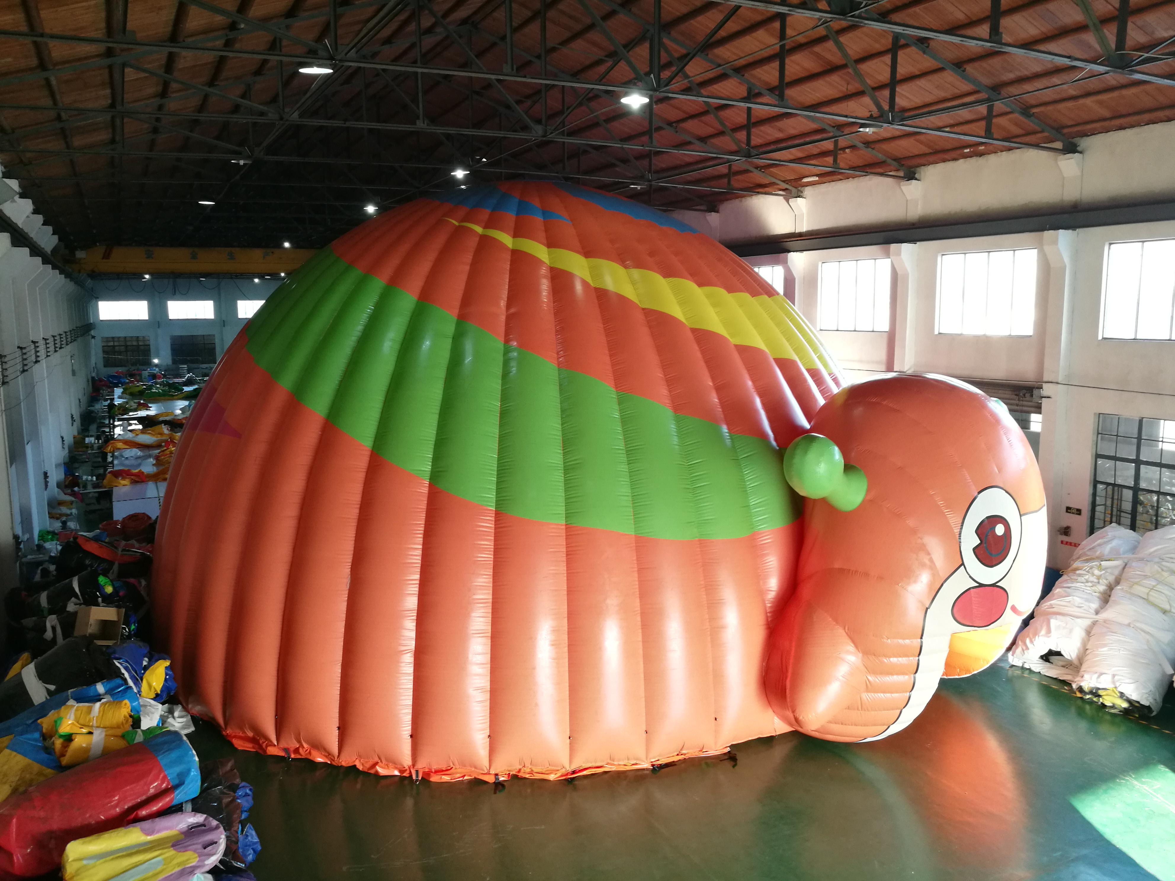 Customized Inflatable Snail Tent Dome Play Shelter Personalized Kids Tent Quick Inflation System Waterproof PVC Floor