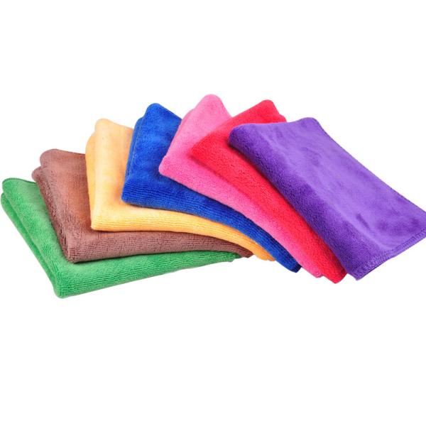 Logo Accepté Laine de corail épaississante serviette sèche rapide pour le nettoyage de la voiture et du bain TOUS les âges