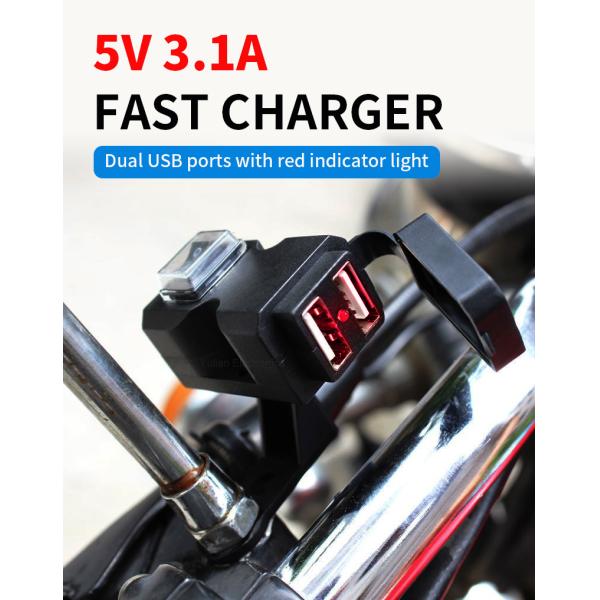 5v 3.1a Bmw Motorcycle Usb Adapter , Double Waterproof Usb Port Motorcycle