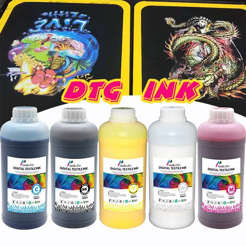 Vibrant Colors Pigment Based Ink For Cutting Pieces Garments DTG Printing