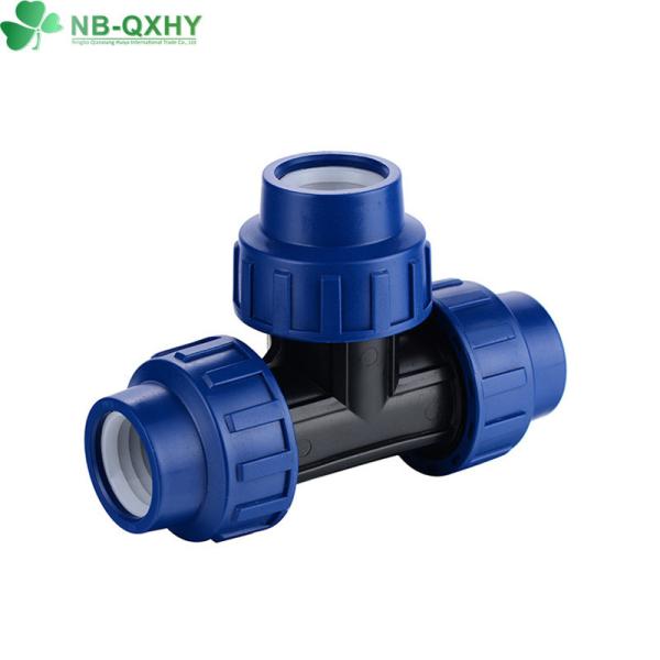 16 mm a 110 mm 1/2 a 4 igual PP tubos de encaixe de plástico cotovelo Tee acessórios de compressão