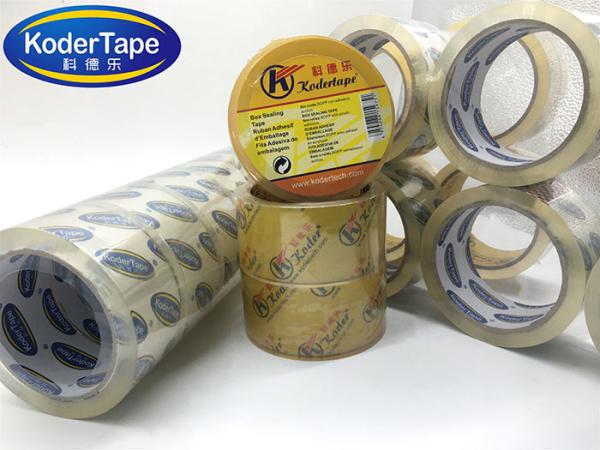 High Tack Crystal Clear Bopp Adhesive Tape With No Bubble , Adhesive Bopp Tape