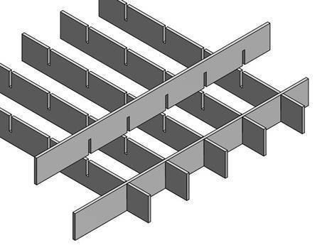 Metal Material Welded Fully Inserted Q235 Press Lock Steel Grating