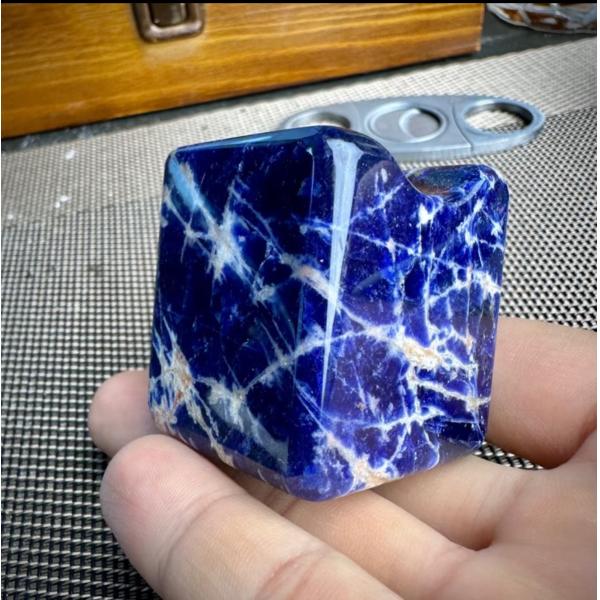 Cloisonne Blue Cigar Rest Holder Marble Cigar Rest Wear Resistant Polished