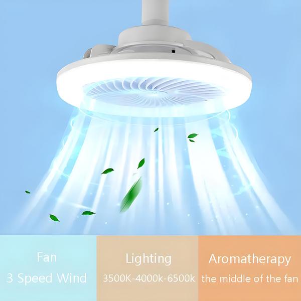 20W 250mm LED Fan Lights  USB Power Source Remote Controlled Ceiling Fans With Lights