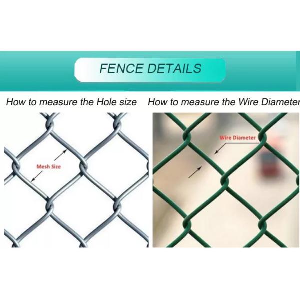 Black Hot Dipped Chain Link Mesh Fencing 2.5m Height 9 Gauge