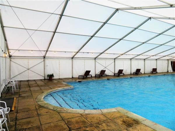 Building Semi Permanent Shade Sport Tent For 200 Square Meters Indoor Swimming Pool