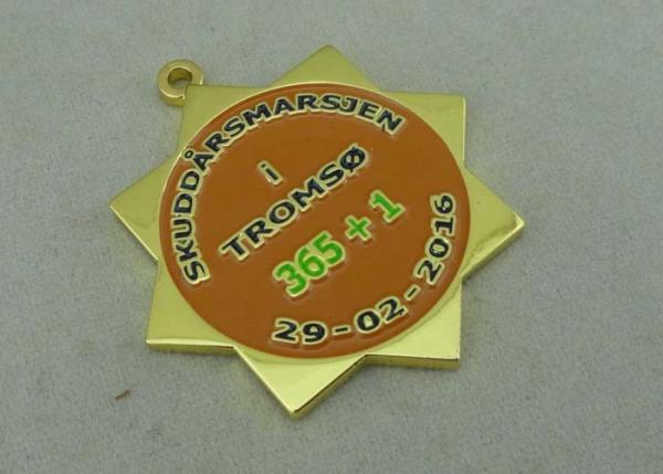 Hard Enamel Medal Goverment Medals Custom Ribbons Awards Brass 45 Mm