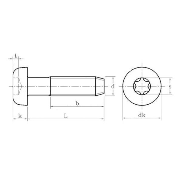 M8 поток автомобильного лотка крепежной детали DIN7500PE триангулярного Torx главный формируя винт