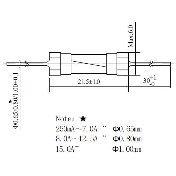 монтажная плата радиотехнической схемы стекла 5кс20мм сплавляет 250ВАК с полуженными медными проволоками