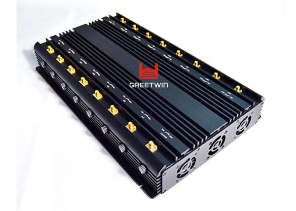16 Antennas Adjustable Cell Phone Signal Jammer Blocker VHF UHF Wireless Signal Jammer