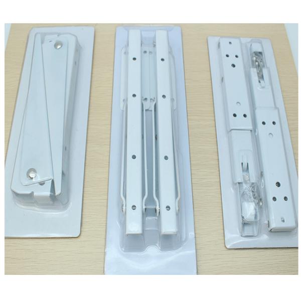 Рабочая скамейка из белой нержавеющей стали, складная, настенная, с включенными орехами и винтами