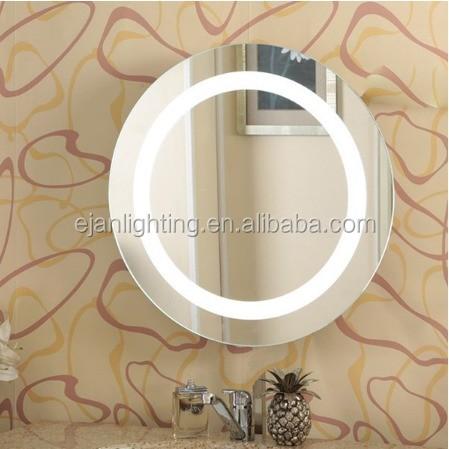 Instalação em parede ou em pé LED retroiluminada Espelho de vidro de banheiro com iluminação