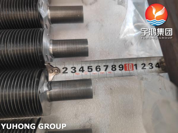 Compact Condenser 15mm Finned Copper Pipe ASME SA179 In Thermal Systems