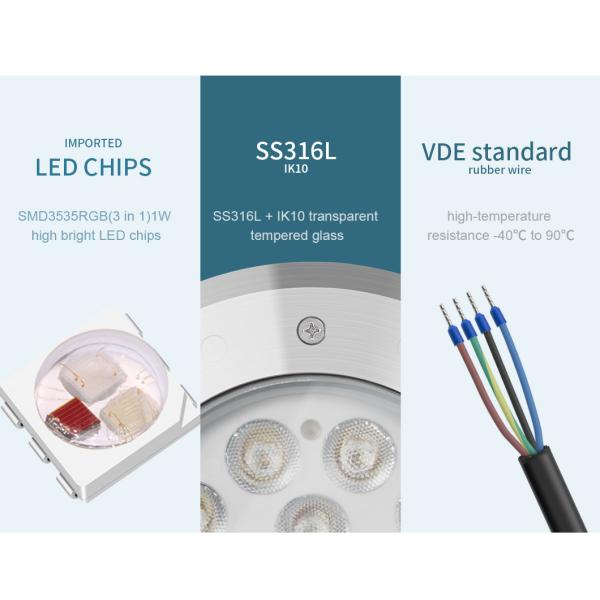 СИД 480LM RGB подводное делает центром внимания цвет изменяя управление Extenal