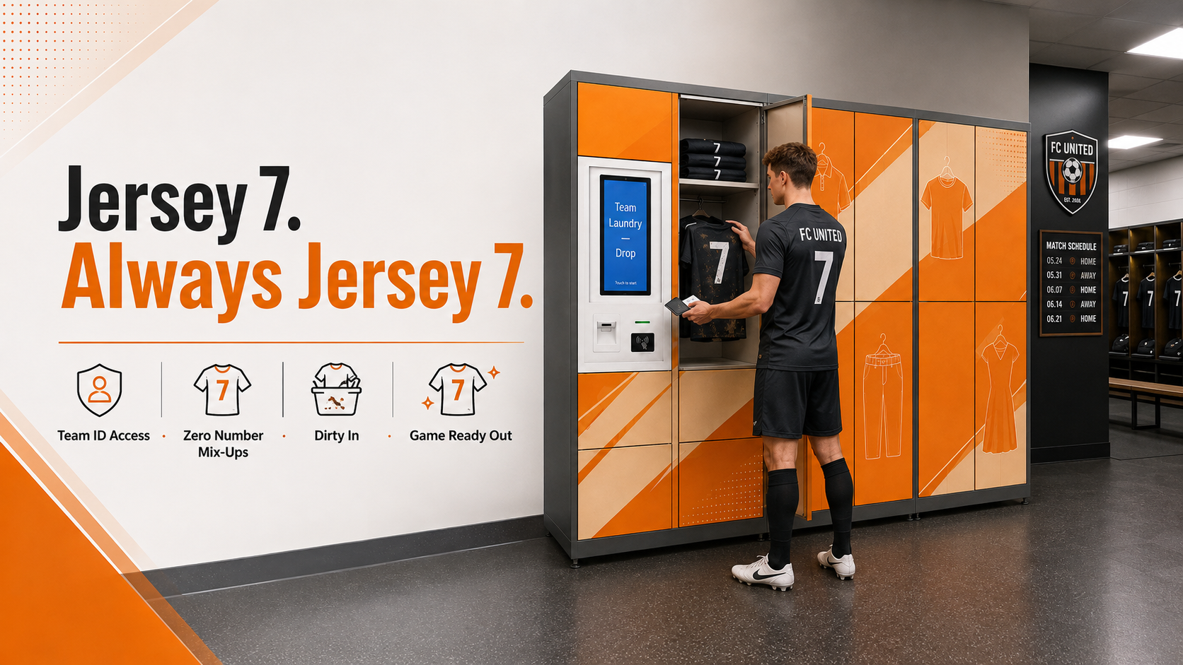 Smart Laundry Locker with 15.6