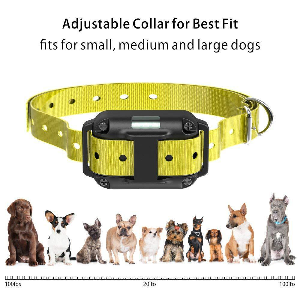 Waterproof Smart Electric Dog Bark Control Device & Training Collar with Remote Control Rechargeable IP67 Rated Plastic Material