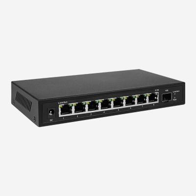 9KB Jumbo Frame, 8 2.5Gb RJ45 2.5 Gb Poe Switch com 1 10Gb SFP+ Slot