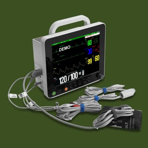 12.1'' Color TFT Display Veterinary Multi Parameter Patient Monitors With ECG