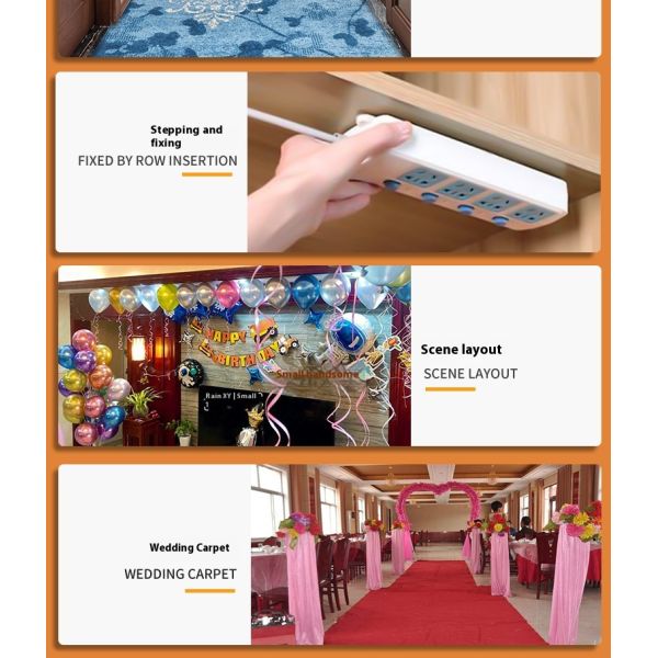 Yellow Paper Double-Sided Cloth Tape Super Strong Acrylic Adhesion 5CM Grid Cloth with High No Trace Double-Sided Feature