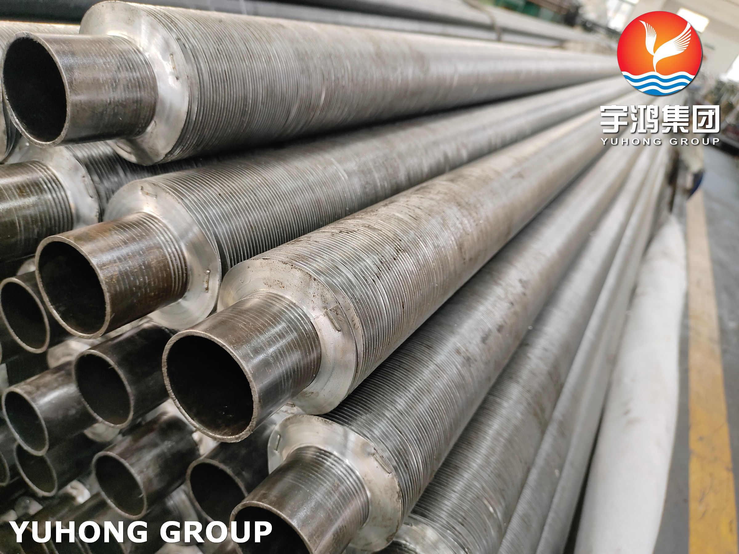 ASTM A179 Carbon Steel Base Tube A1060 Aluminum Embedded G Type Fin Tube for Steam Turbine Condenser