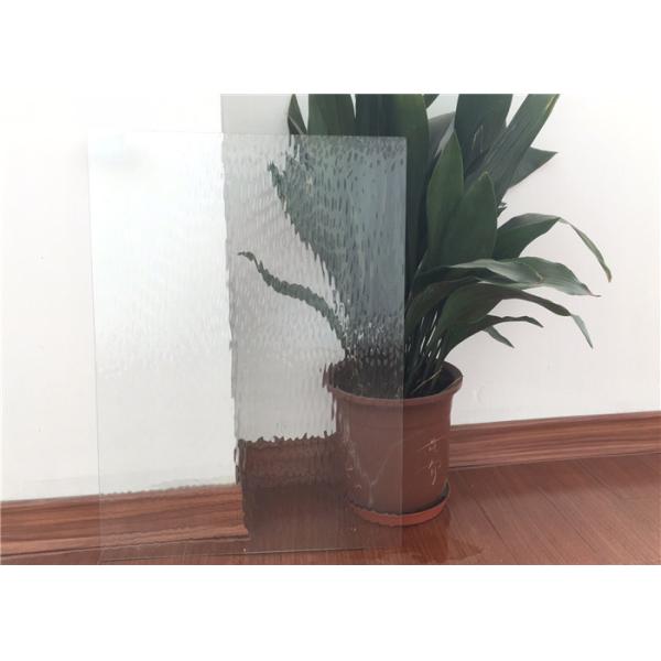 Figured Decorative Patterned Glass 90% Transmittance 3.2 Mm Ultra Clear Type