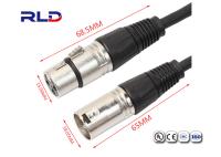 Pin impermeável masculino da tomada Ip65 3 do conector do fio elétrico de XLR