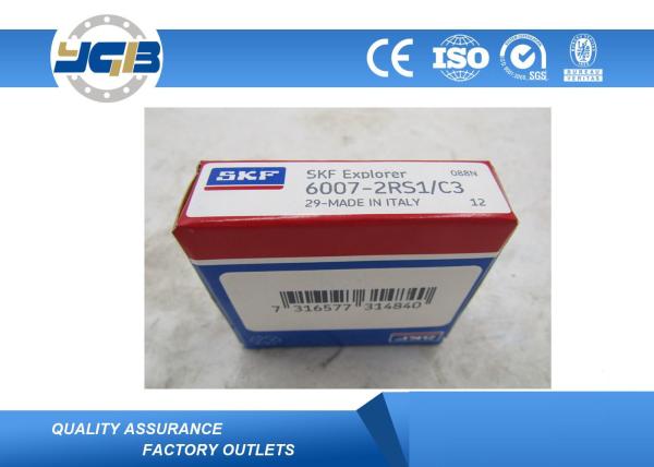 Deep Groove Electrically Insulated Bearings 6007-2RS135 x 62 x14 MM High Speed For Motor