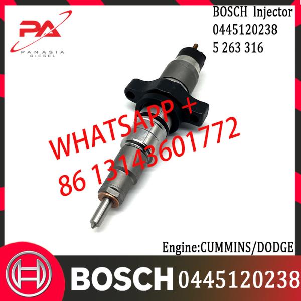 Inyector común diesel original 0445120114 del carril 0445120238 0445120238 4940051 5263316 para CUMMINS/DODGE