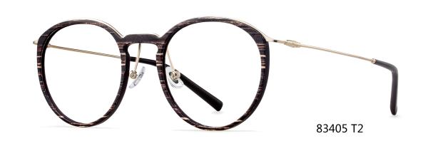 Parim Plastic Big Round Glasses Frames With Metal Temple