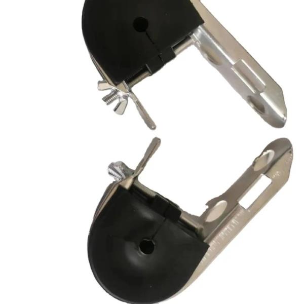 Rodada Tipo Preto PA6 Material Fibra Óptica J Gancho Prenda de Suspensão para cabo óptico ADSS