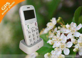 1.7 White Screen GSM 1900 Quad-band Louder Volume Elderly GPS Tracker With Big Font