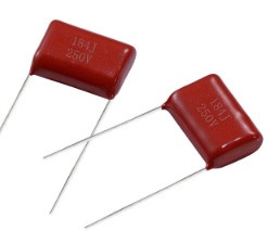 Metallised polyester film capacitor 184J/250V P20mm