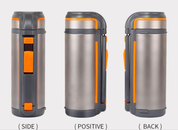 Reusable Titanium Camping Parts Vacuum Titanium Double Wall Bottle Warm Keeping Pot