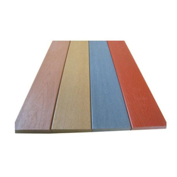 133x24mm Outdoor WPC Solid Board , Eco-friendly Wood Plastic Composite Flooring