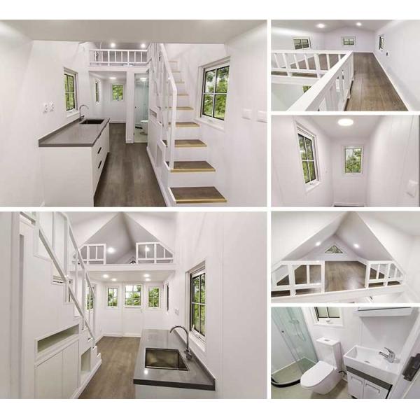 Prefab системы крыши доски Osb роскошный крошечный дом использовал светлый железный каркас