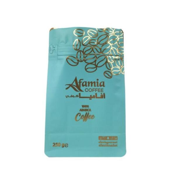 Laminated Coffee Packaging Bags Aluminum Foil Stand Up Pouch ODM 150 Microns
