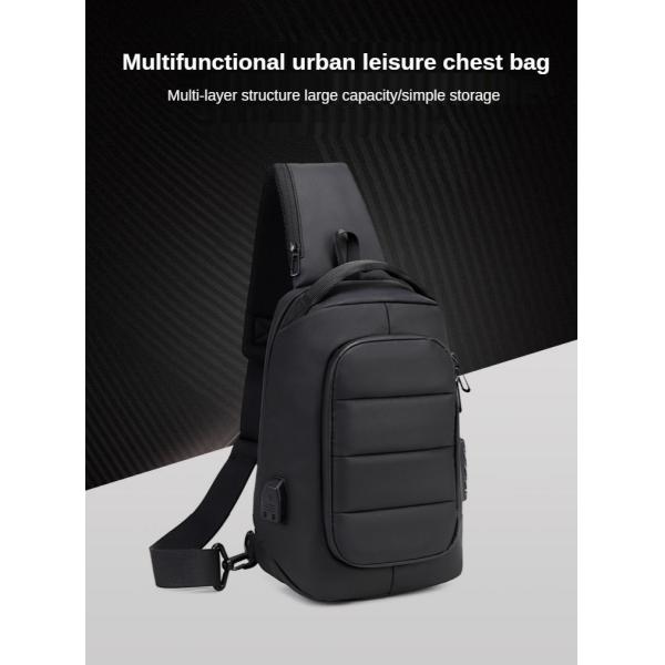 900D Laminating Oxford Anti Theft Chest Bag