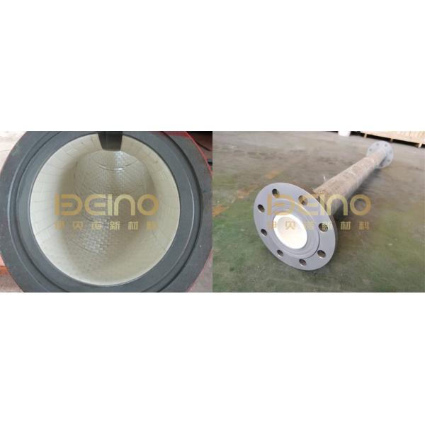 Power Plant Cement Pulverized Coal Pipeline High Alumina Ceramic Tube For High Temperature Industries