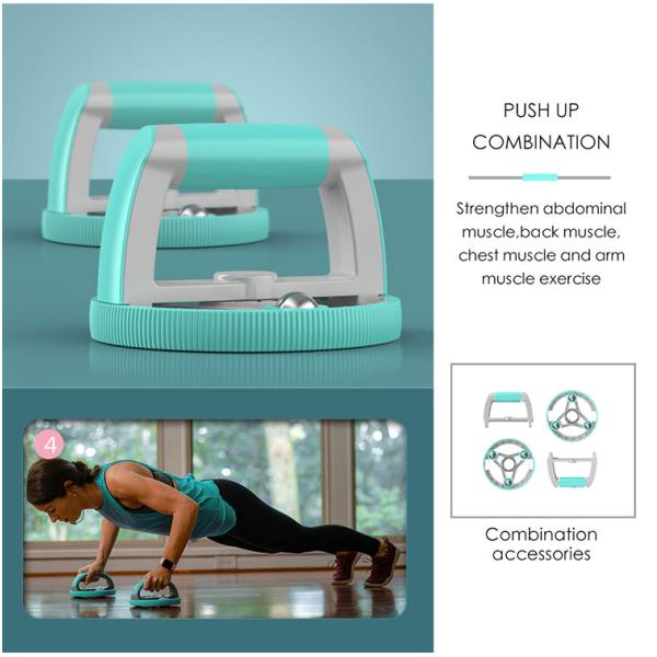 Набор ролика колеса Ab колеса тренировки стабилизированной ручки PP многофункциональный подбрюшный