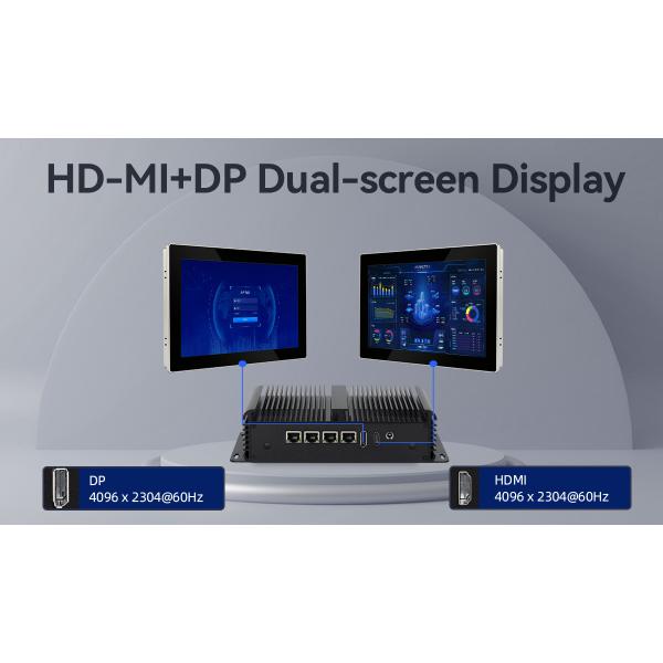 DDR4 16G оперативная память Intel N100 Fanless Industrial Mini PC 4 LAN Dual COM Linux с WIFI