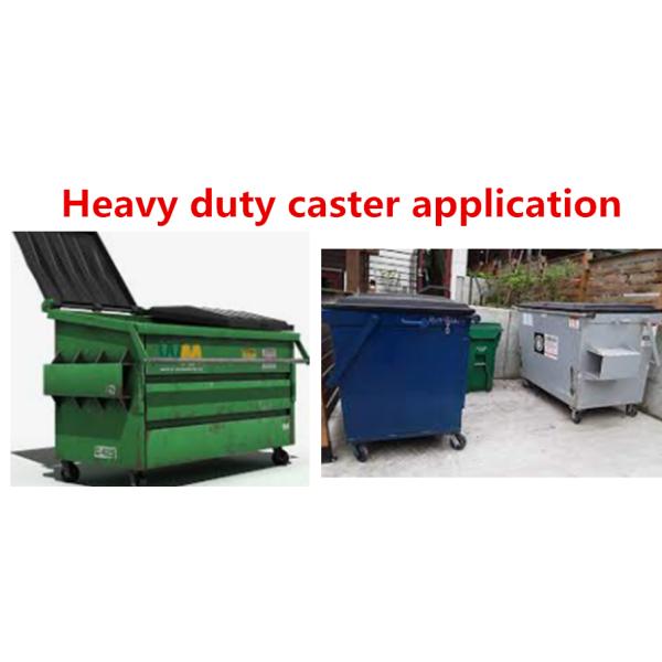 6 Inch Heavy Duty Casters With Brakes Orange Urethane Casters Cast Iron Wheels