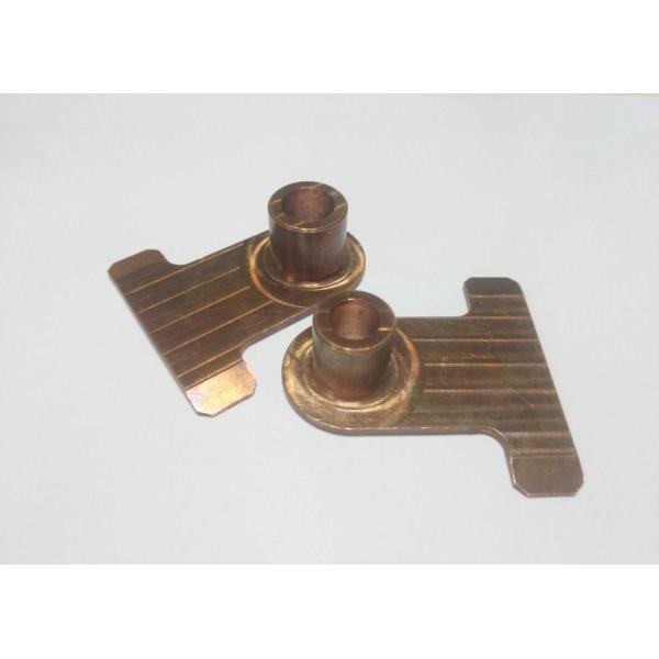 Customized deep drawn metal stampings in brass sheet with progressive die