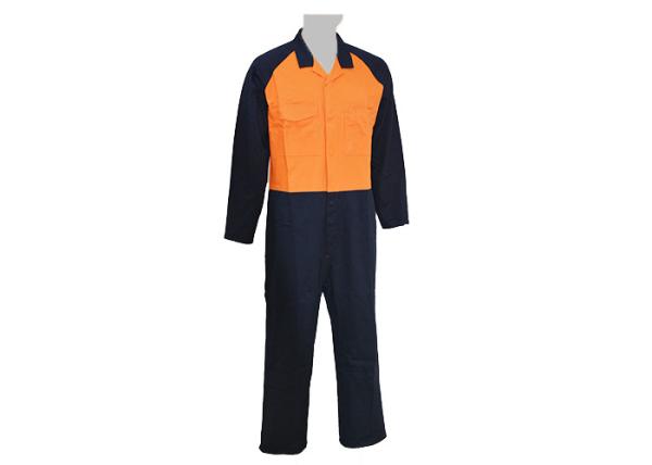 100% Cotton Winter Workwear Clothing Mens Long Sleeve Coveralls With Metal Snaps
